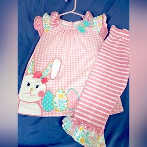 Girls size 4. Two piece set, Easter outfit by Rare Editions